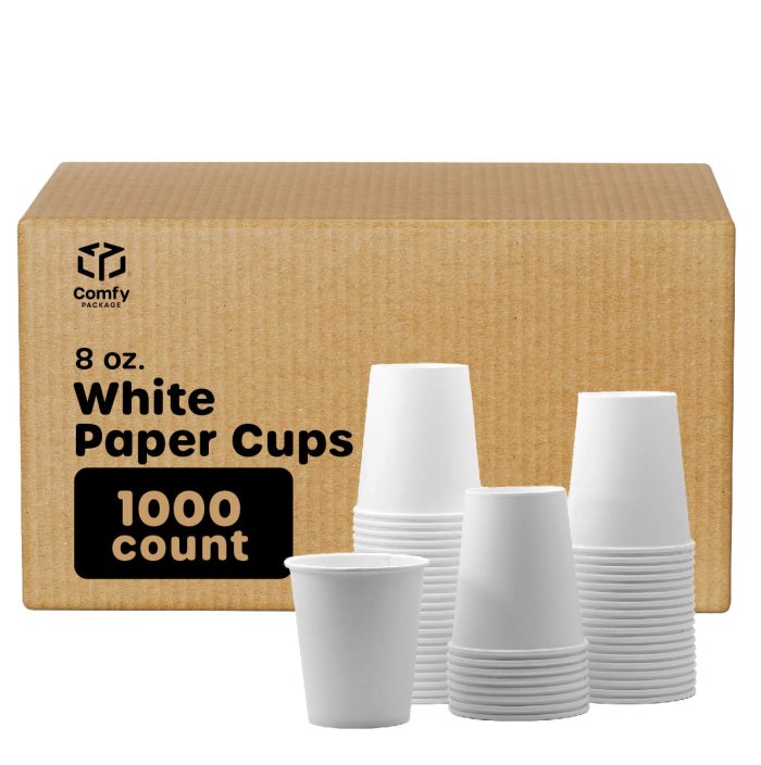 8ozWhitePaperCups 1000