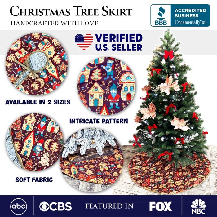 AttributeImage 01GnomeFolkPatternVintageChristmasTreeSkirt