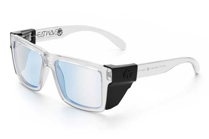 Clear Clear Blue Light Angle Black