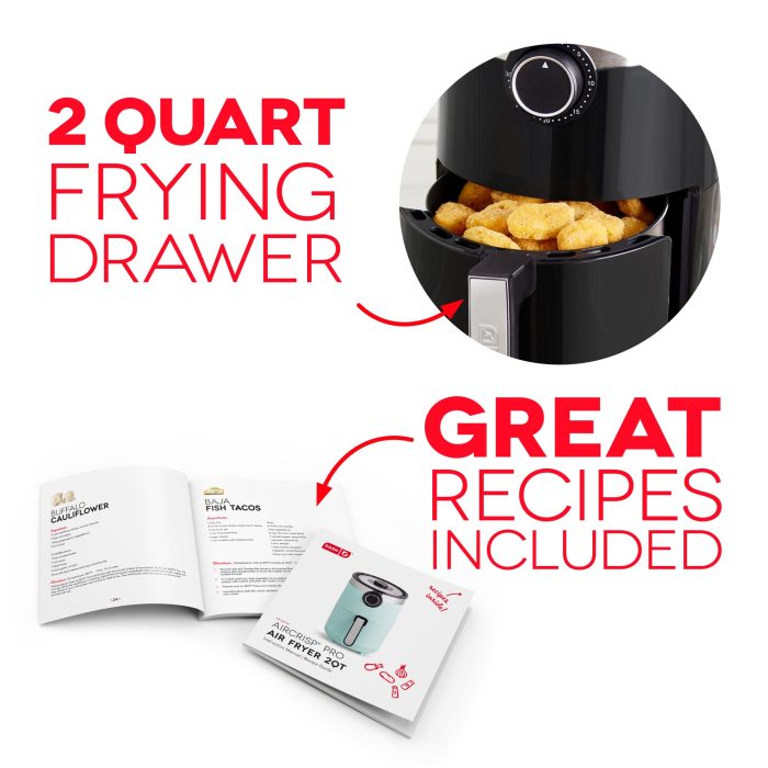 DMAF250BK AirCrisp 2QT Analog IO 6
