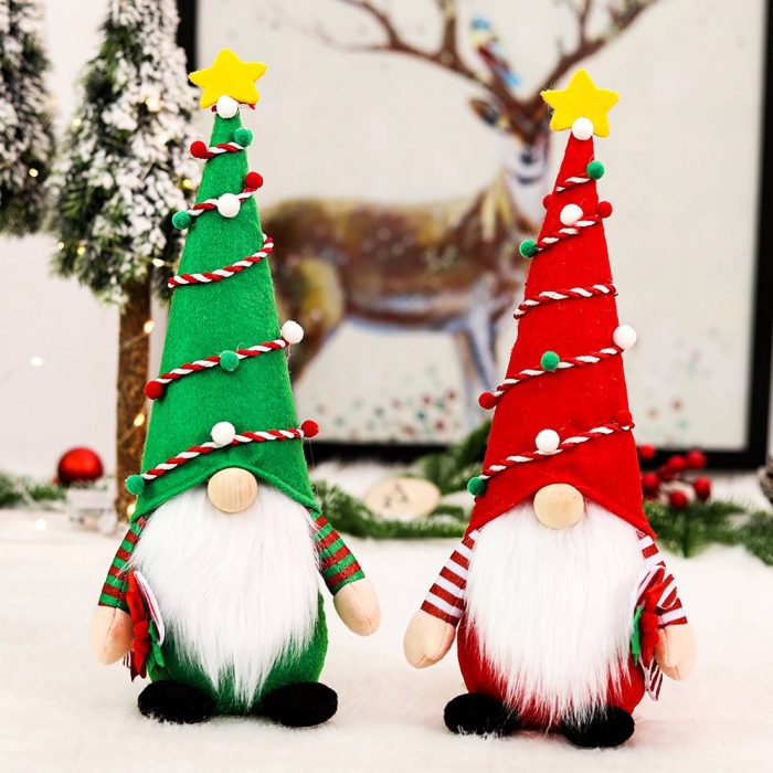 FORPRODUCTFestiveFivesomeMerryGnomeCrewSetof5 PlushHolidayChristmasHomeDecor9