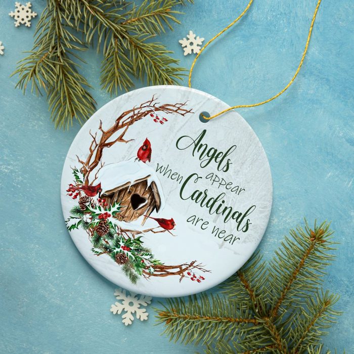 FORPRODUCTWinterCardinalMemorialOrnament3DRealisticMockup 05