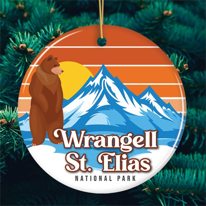FORPRODUCTWrangellSt.EliasNationalParkRetroStyleOrnament AlaskaUSATouristAttractionandGiftMockup 09