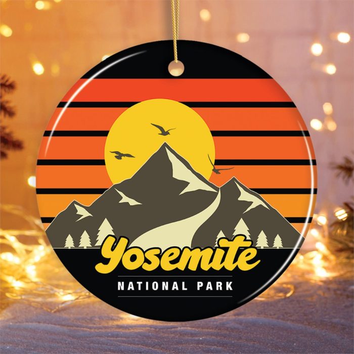 FORPRODUCTYosemiteNationalParkRetroStyleOrnament CaliforniaUSAMockup 09