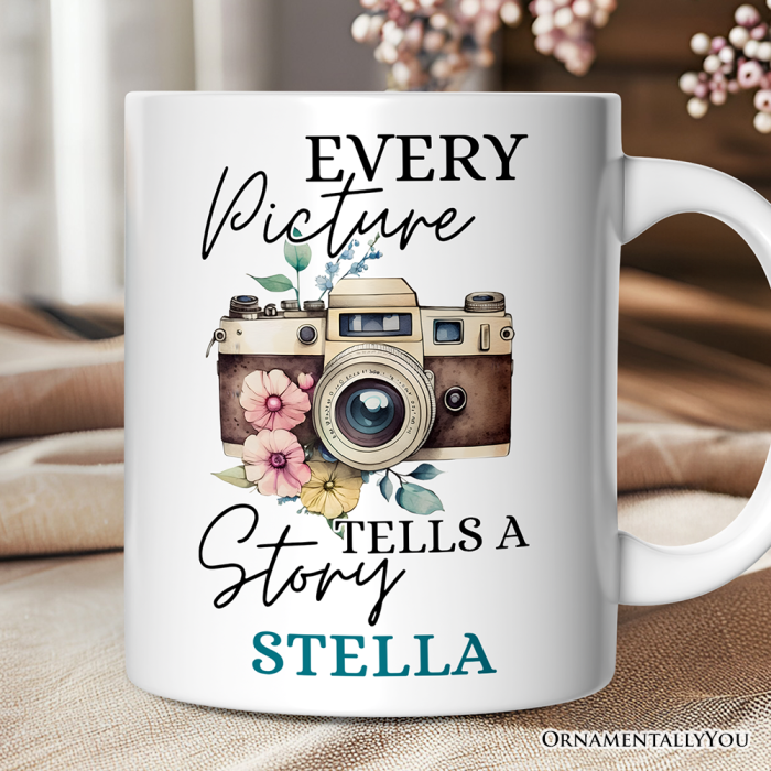 For Product 01 Vintage Photography Personalized Mug Custom Gift with Name for Photographers Mug Mockup 04