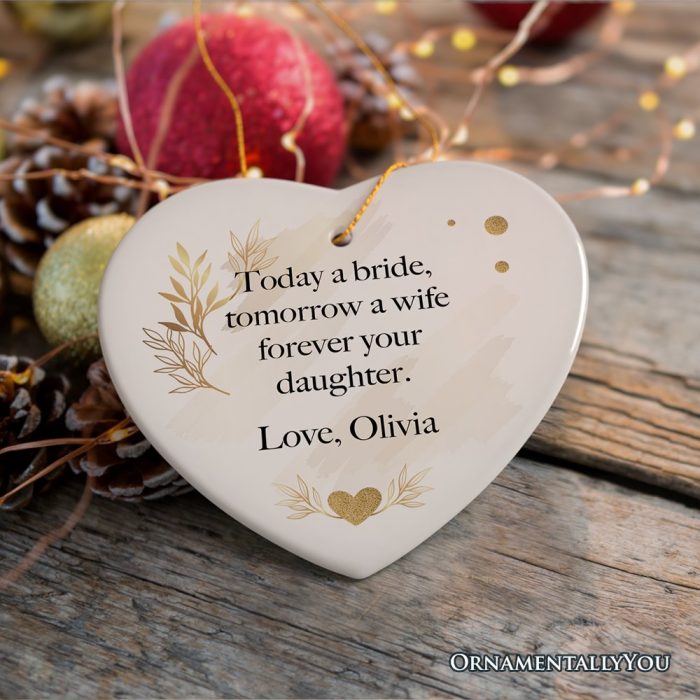 For Product 02 OY Mothers Gift from Bride Personalized Keepsake Wedding Ornament 3D Realistic Mockup 03 01
