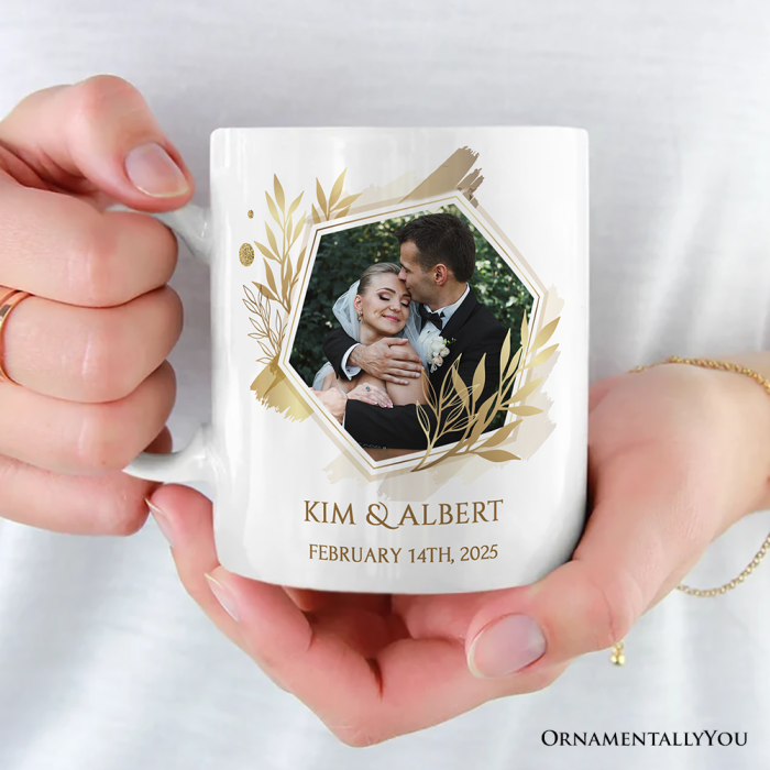 For Product 03 Wedding Photo Upload Personalized Mug Anniversary Keepsake Custom Gift 3D Realistic Mockups Mug 28