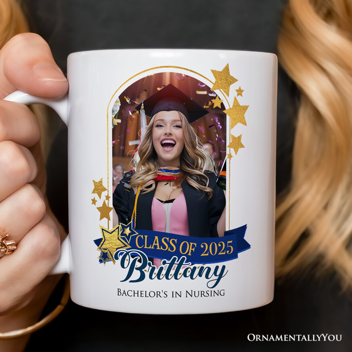 For Product 04 Graduation Photo Upload Personalized Mug Prom Party Custom Gift with Name 3D Realistic Mockups Mug 31