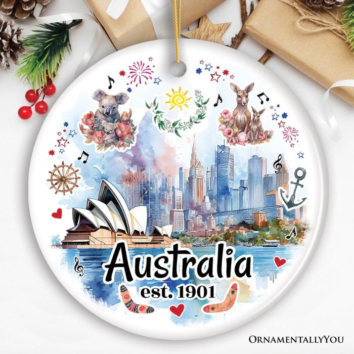 ForProduct 01AustraliaArtisticWatercolorPaintingOrnament ChristmasHolidayGiftMockupGroup 05