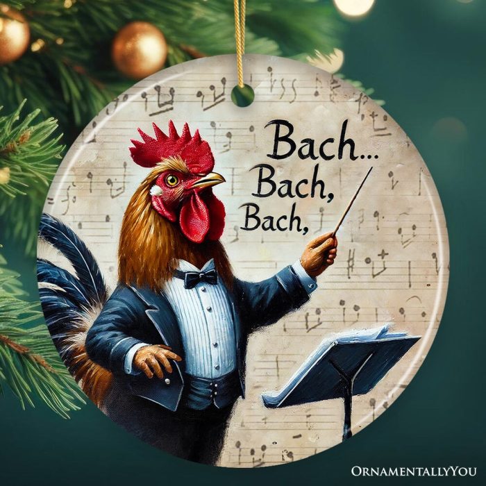 ForProduct 01BachBachBachChickenConductorOrnament PlayfulMusicalChristmasDecor1MockupGroup 05