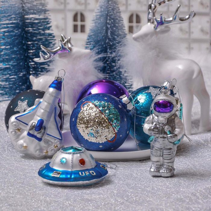 ForProduct 01GalacticSpaceThemeGlassOrnamentBundle PurpleStarPatt