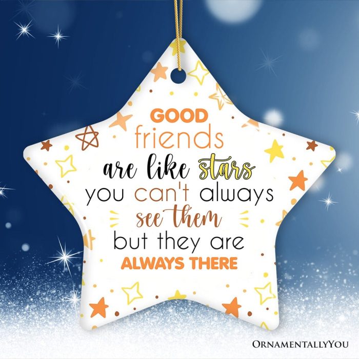 ForProduct 01GoodFriendsareLikeStarsChristmasOrnament FriendshipGiftandAppreciationMockupGroup 02
