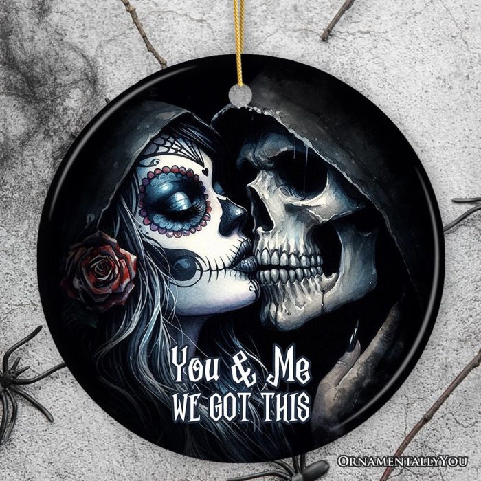 ForProduct 01GothicSkullCoupleYou MeWeGotThisOrnament ChristmasGiftforLoversMockupGroup 03