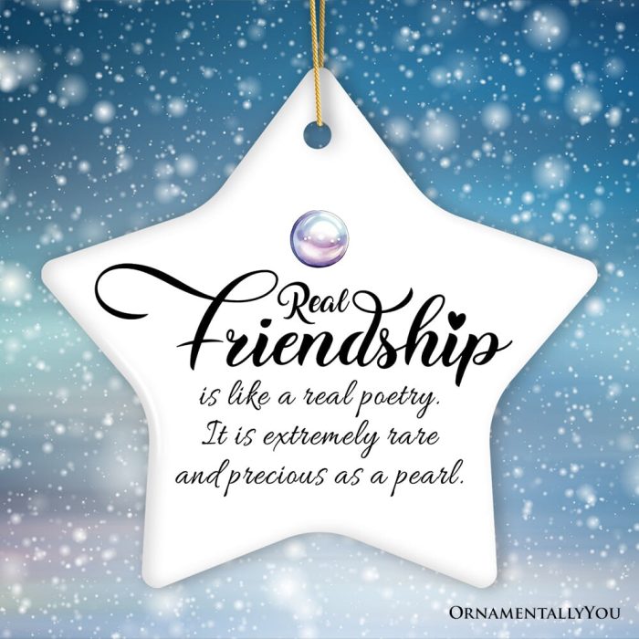 ForProduct 01RealFriendshipisasPreciousasaPearlOrnament ChristmasGiftforBestFriendsMockupGroup 02