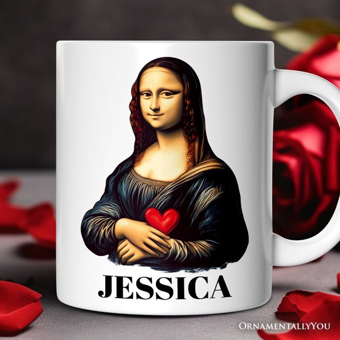 ForProduct 01ValentineStyleMonaLisaPersonalizedMug LeonardodaVinciVintageArtLoverGiftMugMockup 04