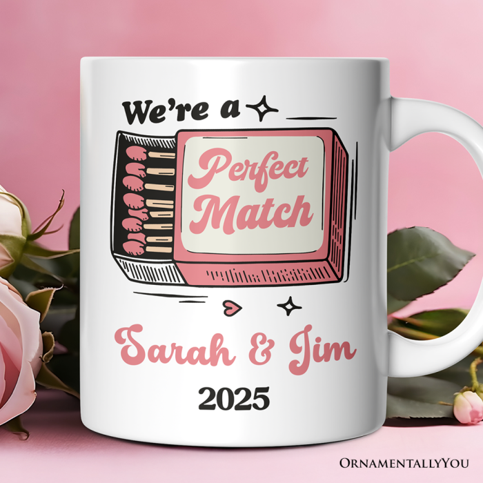 ForProduct 01We reaPerfectMatchPersonalizedMugforCouple RetroCuteGiftWithCustomNamesMugMockup 04