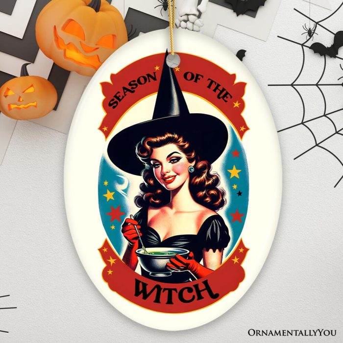 ForProduct 01WickedlyGlamorousSeasonoftheWitchOrnament RetroStyleHalloweenTreeDecorandKeepsakeMockupGroup 03