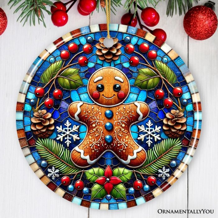 ForProduct 01WinterWoodlandGingerbreadManOrnament CozyYuletideCompanionforChristmasDecorMockupGroup 09