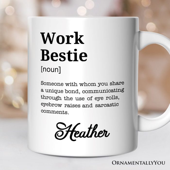 ForProduct 01WorkBestieDefinitionPersonalizedMug FunnyCoworkerGiftwithCustomNameMugMockupGroup 01