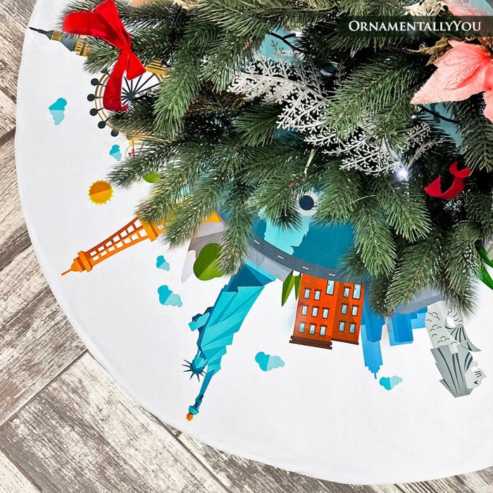 ForProduct 01WorldLandmarkChristmasTreeSkirt