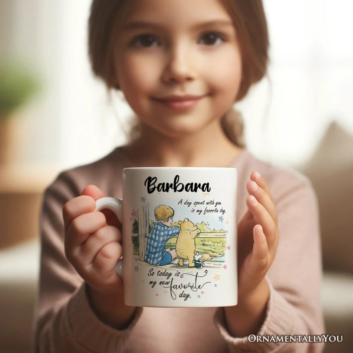 ForProduct 02ADaywithYouisMyFavoritePersonalizedMug PoohBear sSentimentalQuotewithCustomName3DRealisticMockupsMug 45