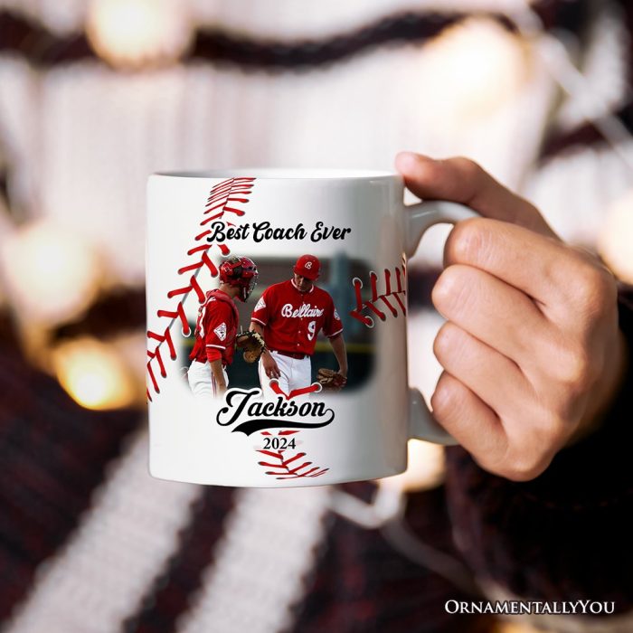 ForProduct 02BaseballPersonalizedPictureMugGift PhotoUploadTeam PlayerandCoachesGift3DRealisticMockupsMug 21