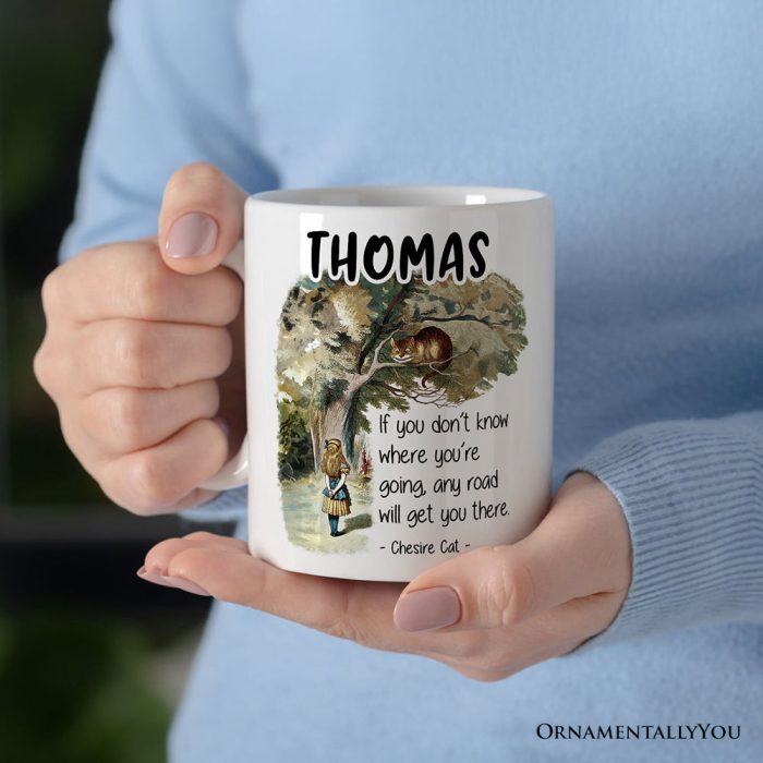 ForProduct 02GettingLostCheshireCatQuotePersonalizedMug VintageAlice sAdventuresinWonderland3DRealisticMockupsMug 71