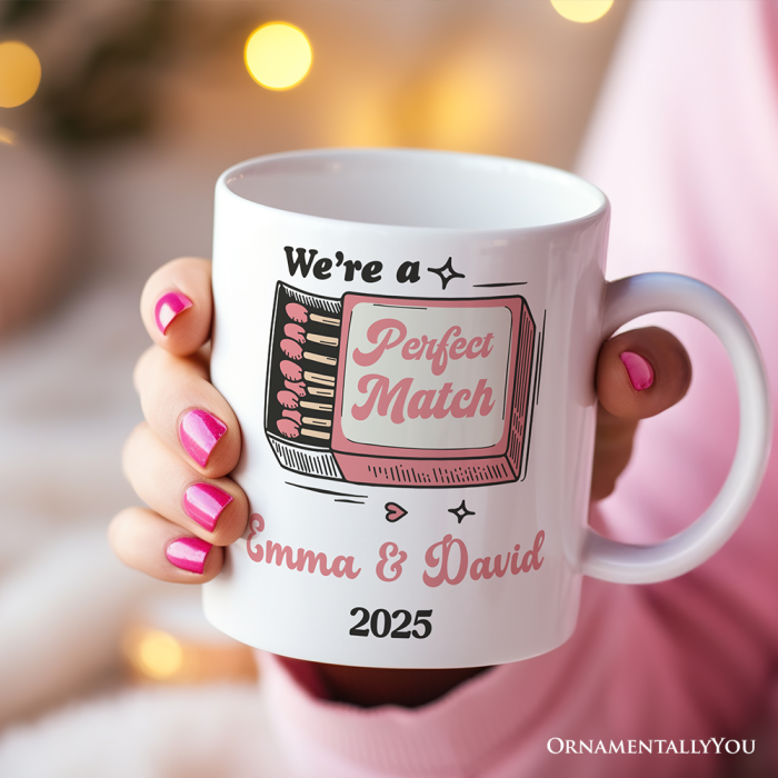 ForProduct 02We reaPerfectMatchPersonalizedMugforCouple RetroCuteGiftWithCustomNames3DRealisticMockupsMug 64