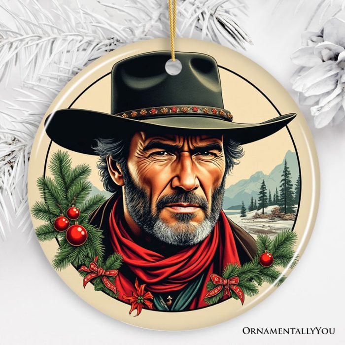 ForProduct 02WildWestGrittyHolidayChristmasOrnament VintageWesternLegendClintEastwoodGiftMockupGroup 05 02