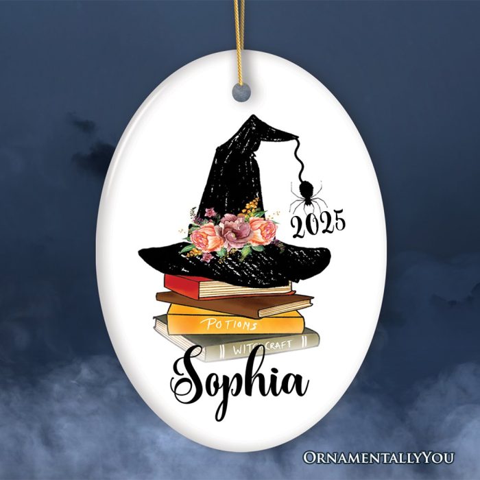 ForProduct 02WitchHatandBooksThemeCustomizedGirlsOrnamentMockupGroup 03 02