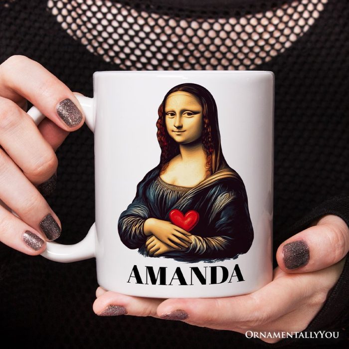 ForProduct 03ValentineStyleMonaLisaPersonalizedMug LeonardodaVinciVintageArtLoverGift3DRealisticMockupsMug 15