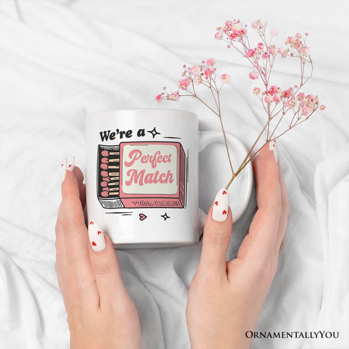 ForProduct 03We reaPerfectMatchPersonalizedMugforCouple RetroCuteGiftWithCustomNames3DRealisticMockupsMug 58