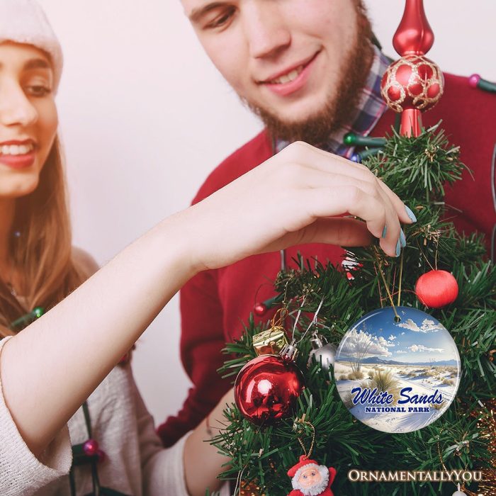 ForProduct 03WhiteSandsNationalParkScenicCeramicOrnament NewMexicoSouvenirChristmasDecoration3DHumanMockup 09