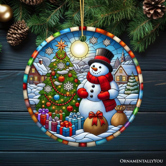 ForProduct 03WinterFestivityTopHatSnowmanOrnament RadiantTreewithHolidaySpiritKeepsakeandGift2MockupGroup 05
