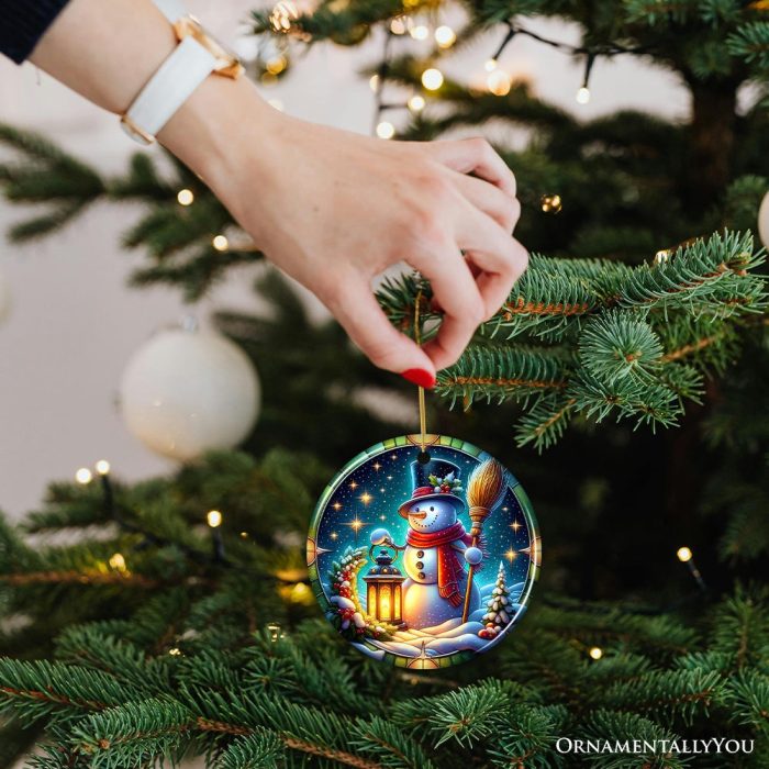 ForProduct 03WinterWandererSnowmanOrnament HolidayGiftandChristmasDecor3DHumanMockup39