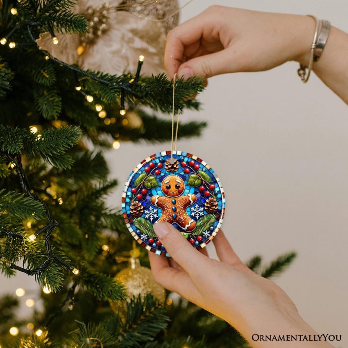 ForProduct 03WinterWoodlandGingerbreadManOrnament CozyYuletideCompanionforChristmasDecor3DHumanMockup42