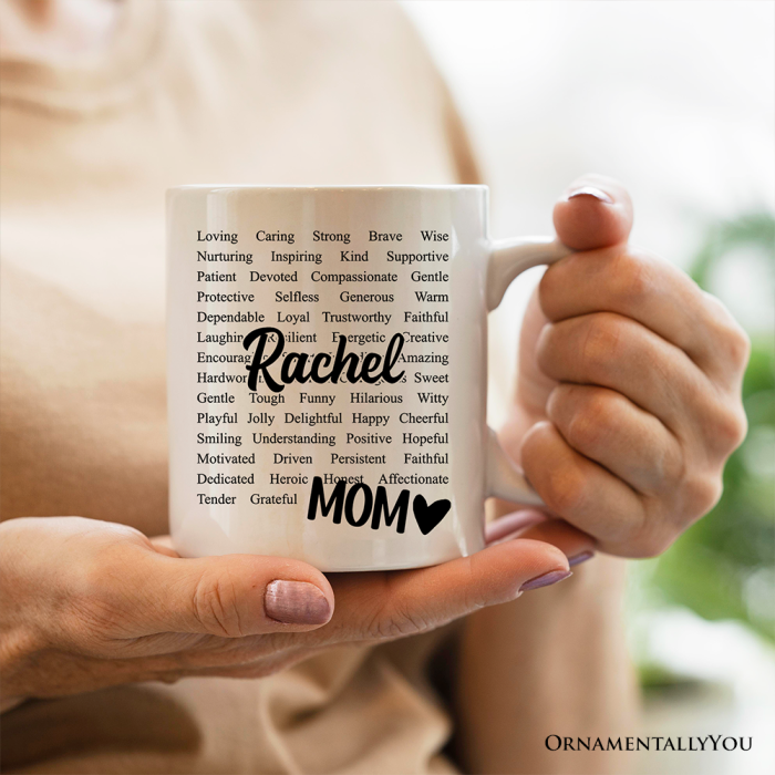 ForProduct 03WordsThatDefineMomPersonalizedMug AppreciationGiftForMomWithCustomName3DRealisticMockupsMug 11