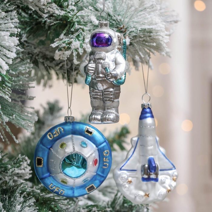 ForProduct 07GalacticSpaceThemeGlassOrnamentBundle PurpleStarPatt