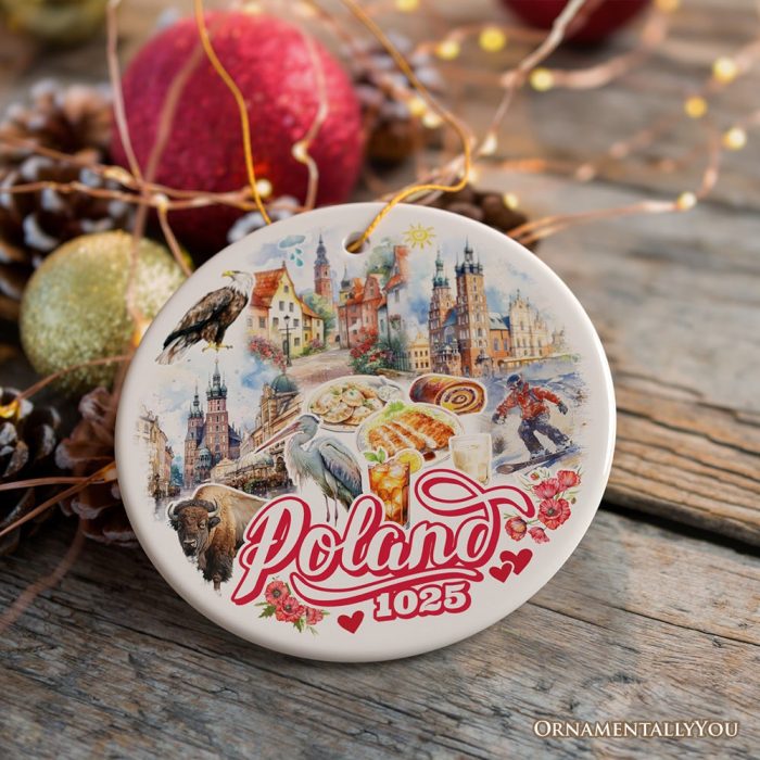 ForProduct 07VibrantPolandCulturalHeritageOrnament EasternEuropeanLandmarksChristmasGiftandWarsawSouvenir3DRealisticMockup 03 01