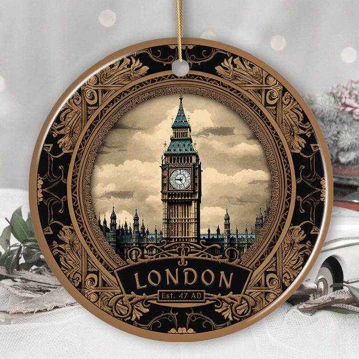 ForProductBigBen LondoninVintageVictorianFrameforSouvenirChristmasOrnament