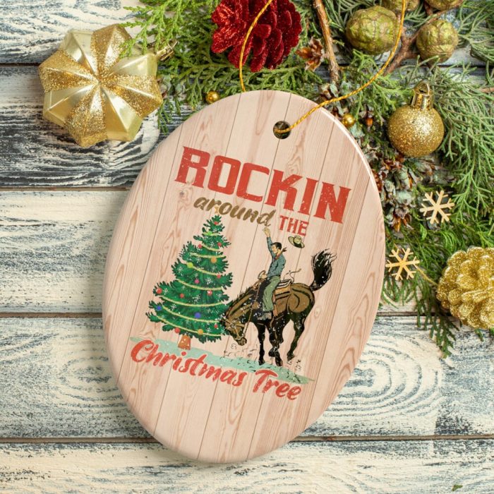 ForProductWesternThemeRockinAroundChristmasTreeOrnamentFlatLay