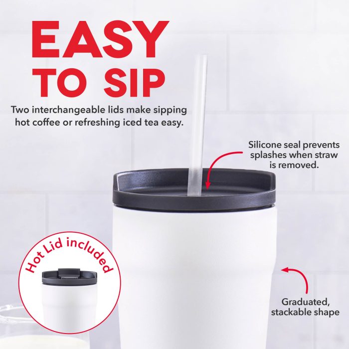 Insulated Tumbler Single IO White2