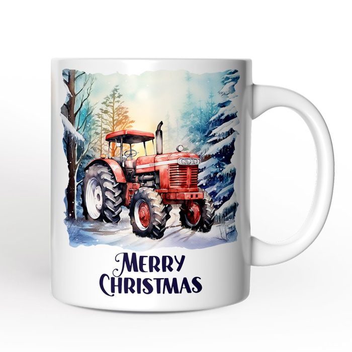WBM 02 Shark with Santa Hat Personalized Mug Festive Christmas Gift With Custom Name and Date 1