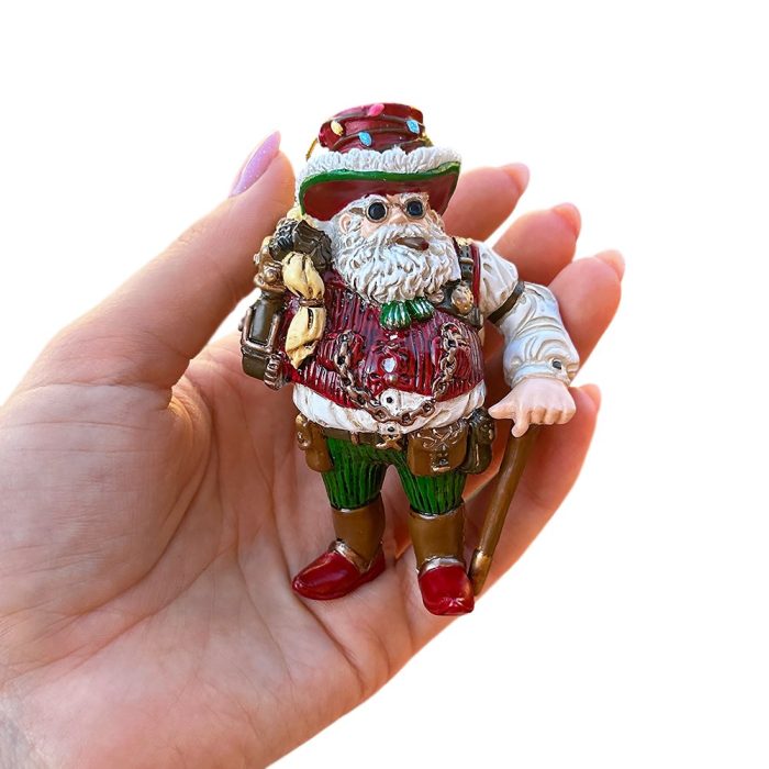 WBMHandSteampunkSantatheJollyInventorOrnament VictorianChristmasDecor