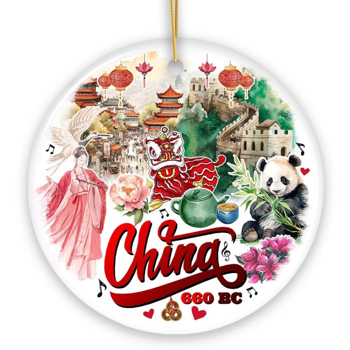 WBM Vintage Artistic China Ornament Chinese Heritage Gift and Keepsake