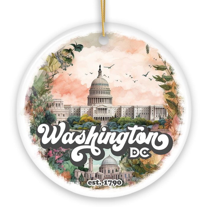 WBM Washington DC Vintage Capitol Building Ornament United States Capital Gift Souvenir
