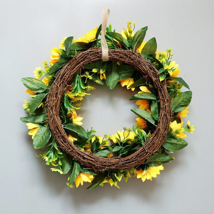 forproductSunflowerWreathforFrontDoororHome 20Inches7