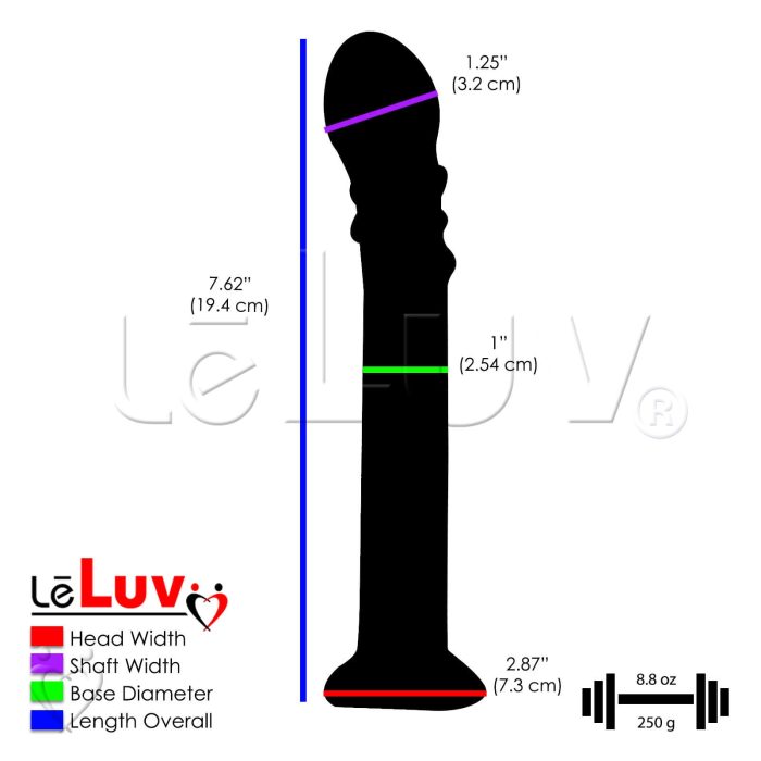 leluv 5 pack holiday gift set bundle pretty pink dildo plug glass 400056 001 dimensions