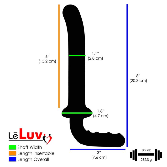 leluv 5 pack holiday gift set bundle pretty pink dildo plug glass 400061 001 dimensions