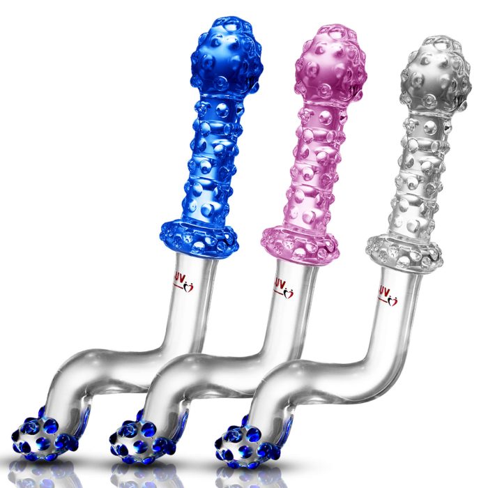 leluv beginner juicer slim nubby crank anal wand dildo plug glass gallery